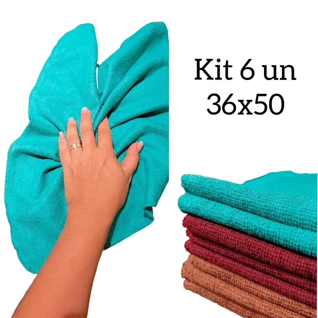 kit 6 Panos de Pia Multiuso Vidro Espelho Moveis Carro 36x50
