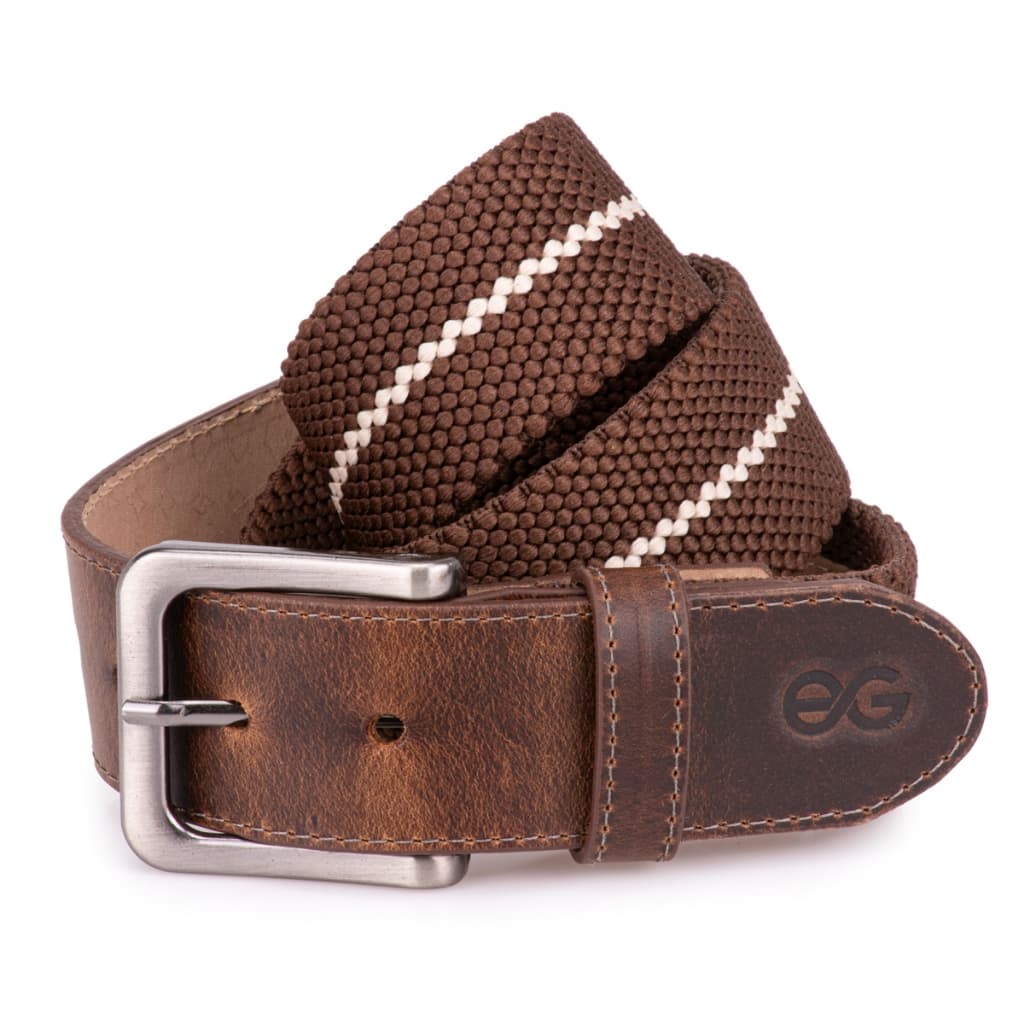 Cinto Masculino Ajustável Casual Elástico + Couro Plus Size