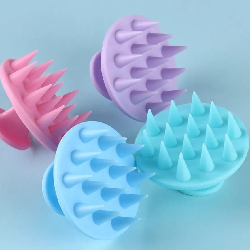 Escova Massageadora De Silicone Couro Cabeludo - Entrega Pronto