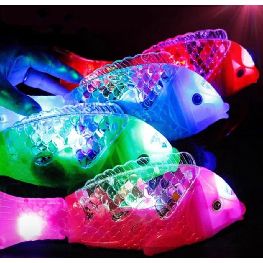Cachorro , Cavalo e peixe Musical C/ Luz Led anda e emite som Brinquedo Animal
