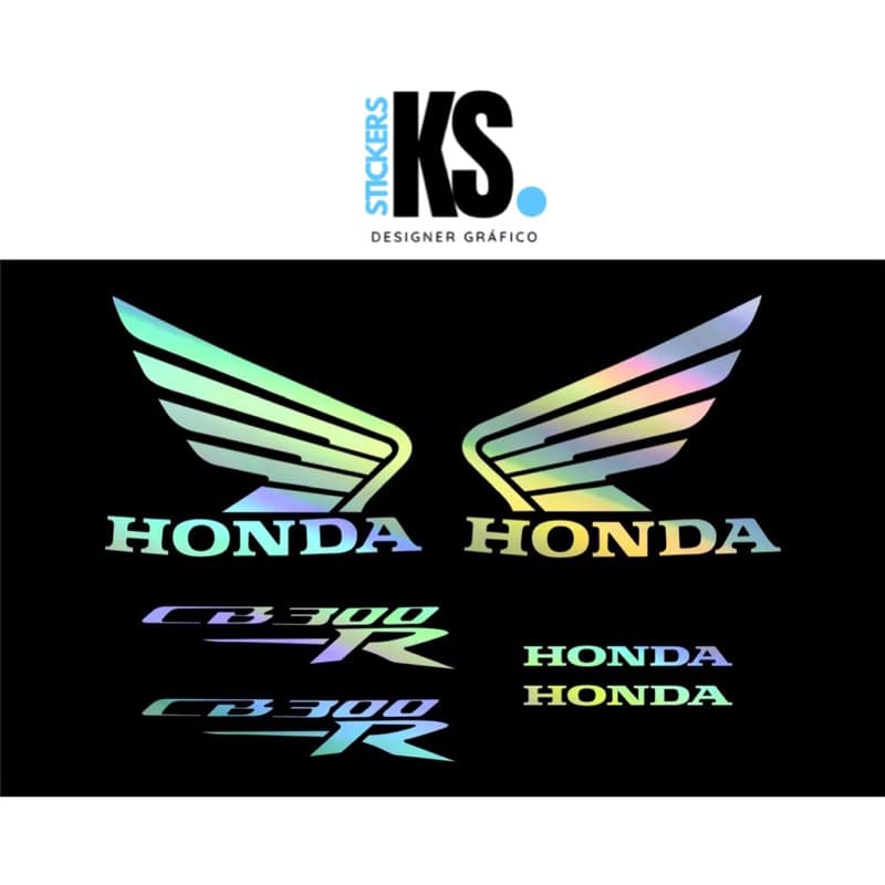 kit adesivos holográfico Cb 300R
