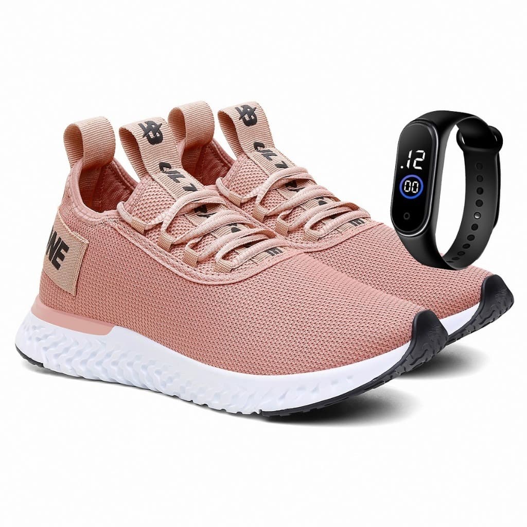 Tênis Para Academia Caminhada Esportivo Polo Ultrabone + Relógio