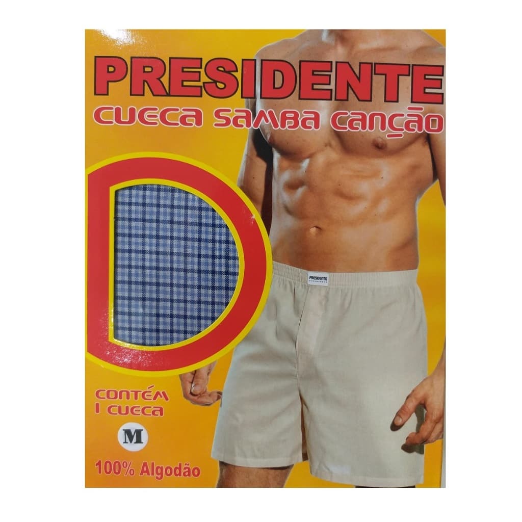Cueca Samba Canção Presidente Kit C/3 Unidades: Estilo e Conforto para Homem de Bom Gosto.