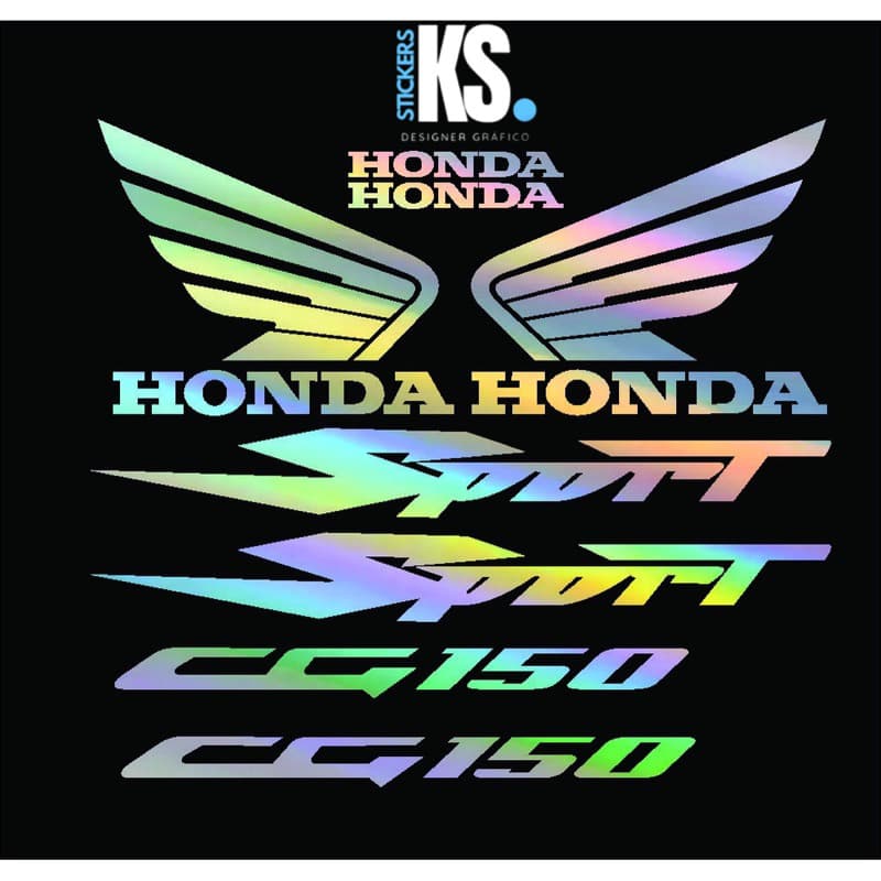 kit adesivo holográfico cg 150 Sport