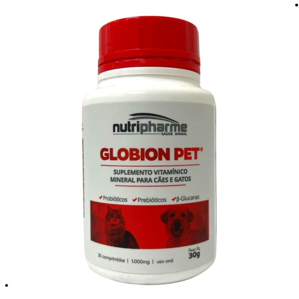 Globion Pet Suplemento Cães e Gatos 30 Comprimidos
