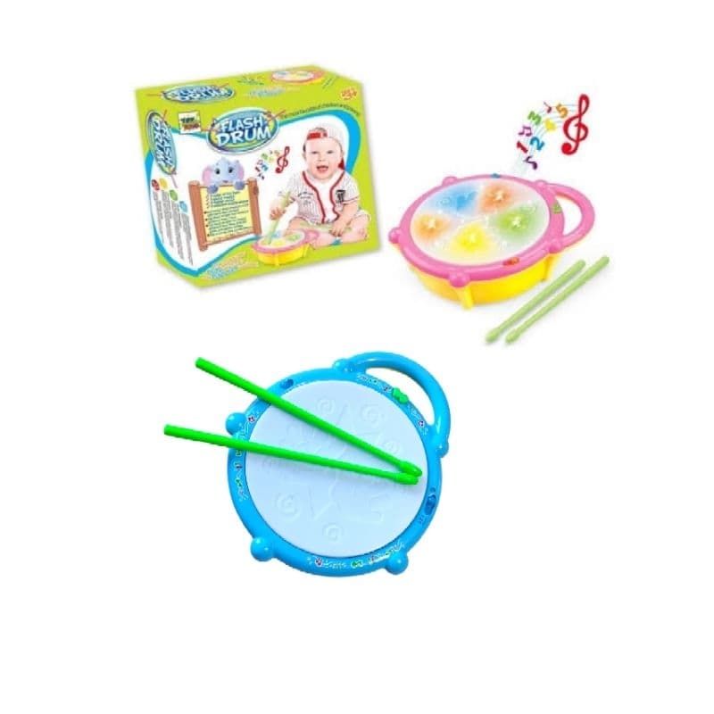 Brinquedo Tambor Musical Bateria Infantil com Luz Educativo Qualidade Original