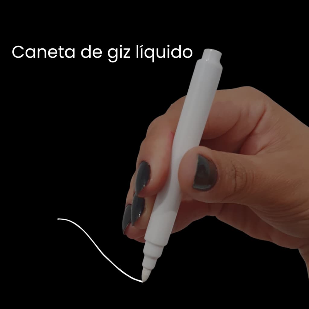 Caneta giz líquido branca