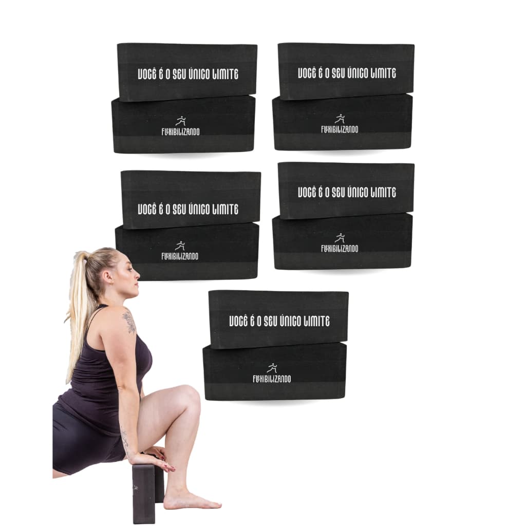 Kit 10 bloquinhos de yoga - Flexibilizando
