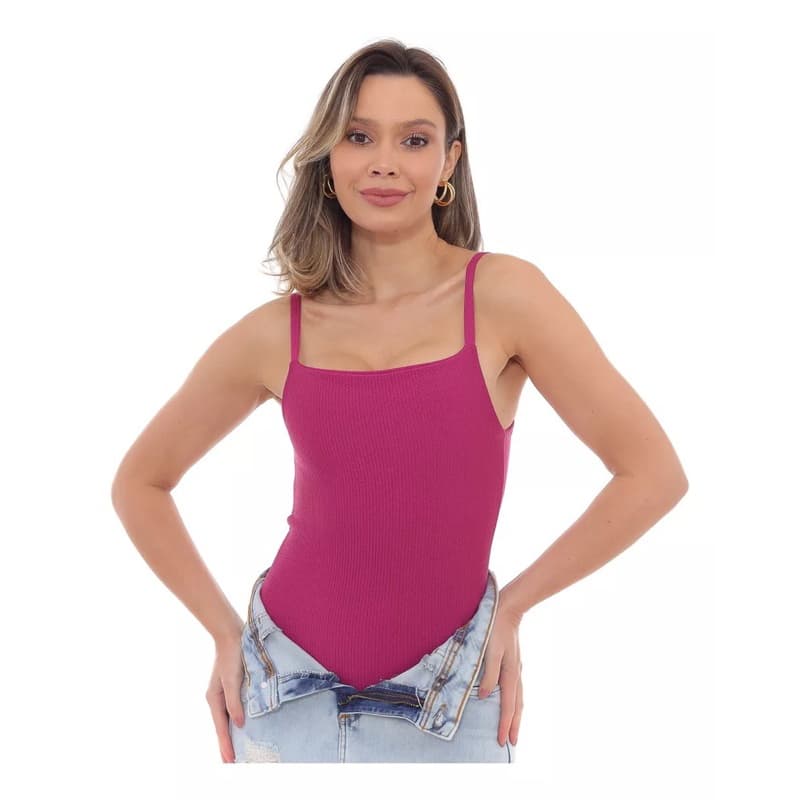 Kit 3 Body Feminino Anarruga Canelado Blusinha Básica Premium