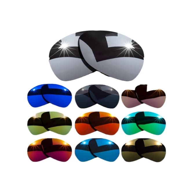Lentes de substituição polarizadas com precisão, corte 100% para óculos de sol -muitas cores