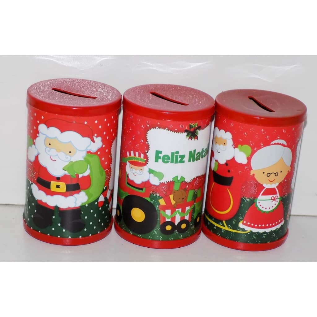 30 cofrinhos personalizados Natal