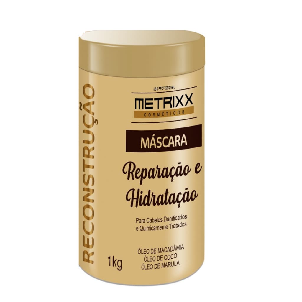 Máscara Reconstrução Reparação e Hidratação Salão em Casa Metrixx