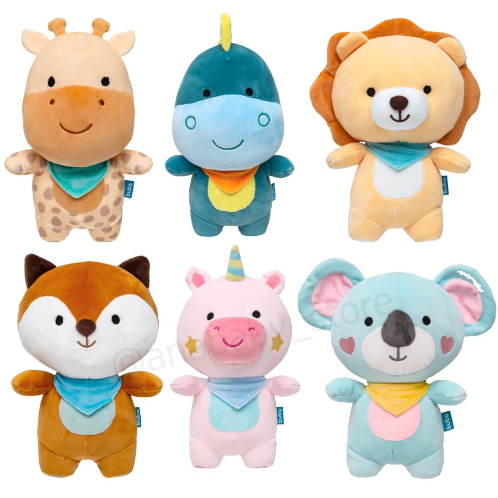 Pelúcias Buba Antialérgica Turminha De Pelucia Soft Bichinho Buba Raposa Pelucia Para Bebe Brinquedo