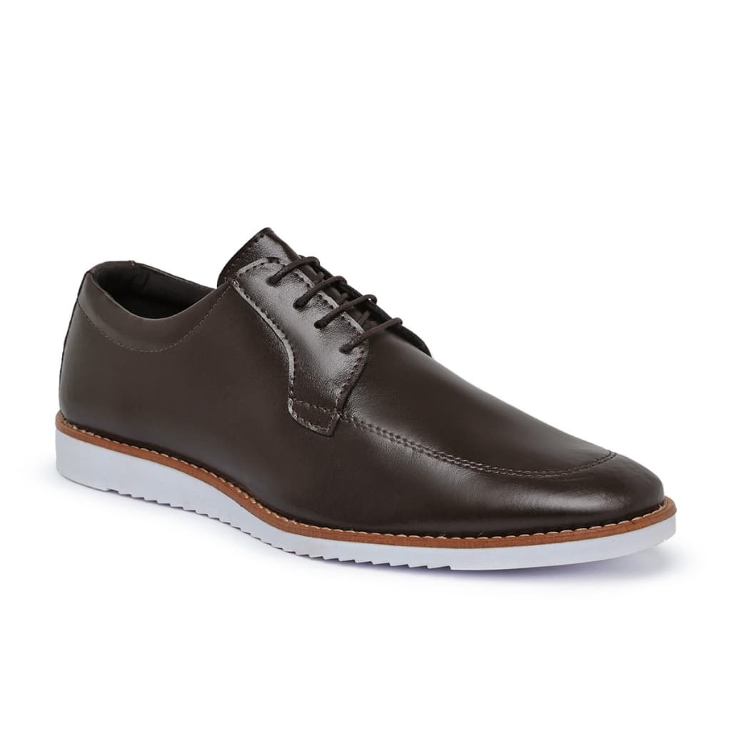 Sapato Marrom Casual Social Derby Oxford Promoção