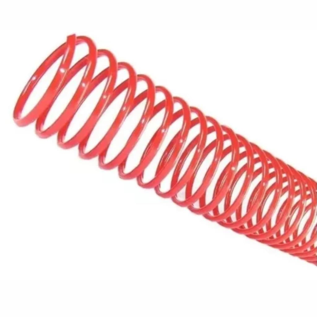 Espiral para Encadernação Vermelho 20mm para 120 folhas 70un