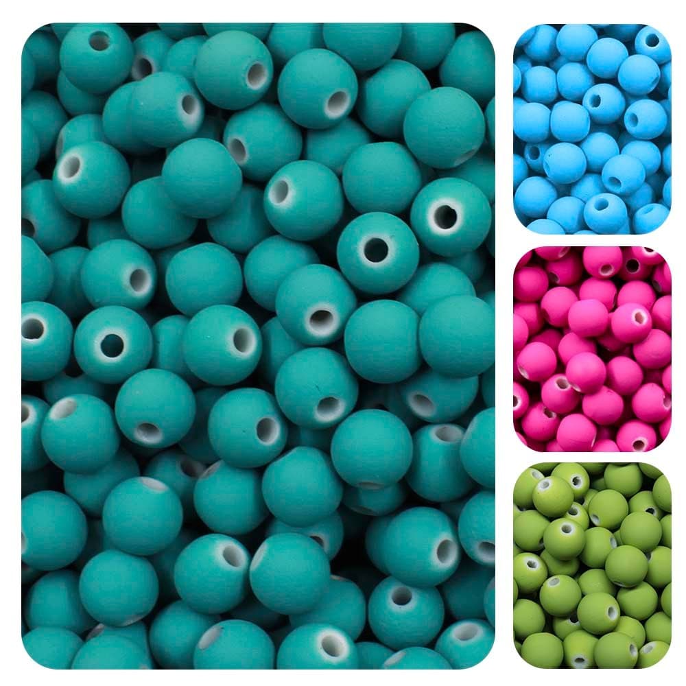 Miçanga Bola Emborrachada 8mm 20g /Aprox 75un