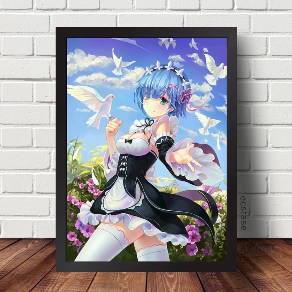 Quadro Decorativo Anime Re Zero Rem