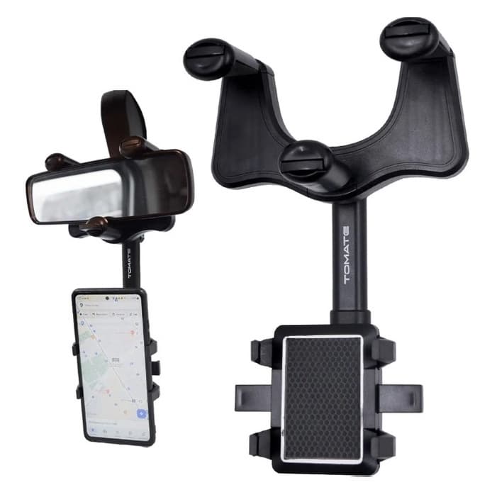 suporte espelho retrovisor central para celular extensível giro 360º