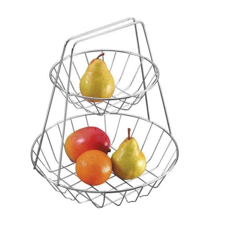 Fruteira De Mesa Dois Andares Cromado - Schmitt
