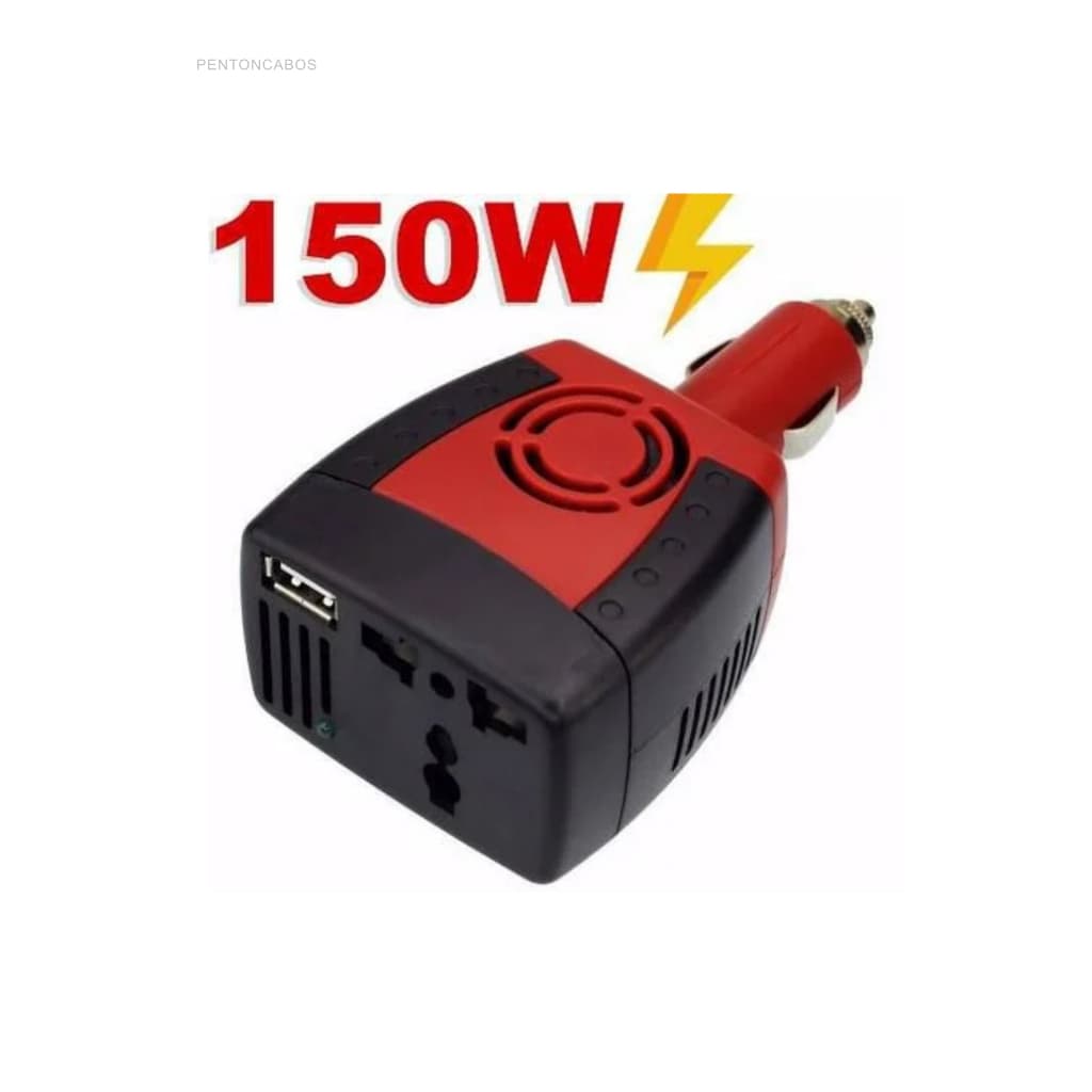 Inversor Conversor Carro Tomada Veicular 150w 12v Para 127v ws