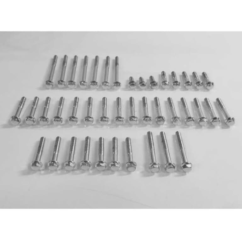 Kit Parafuso Tampa Motor Titan 160 Cromado .