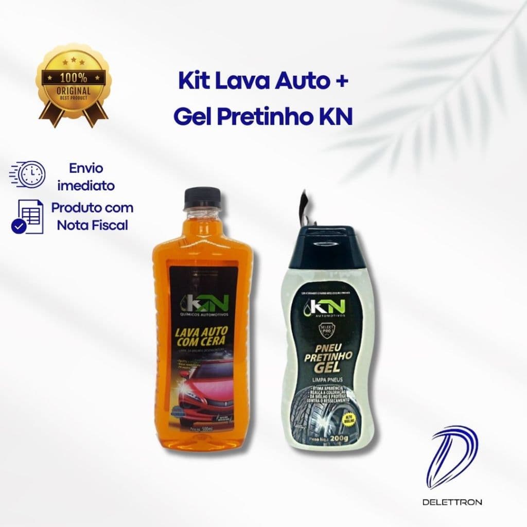 Kit Lava Auto + Gel Pretinho KN