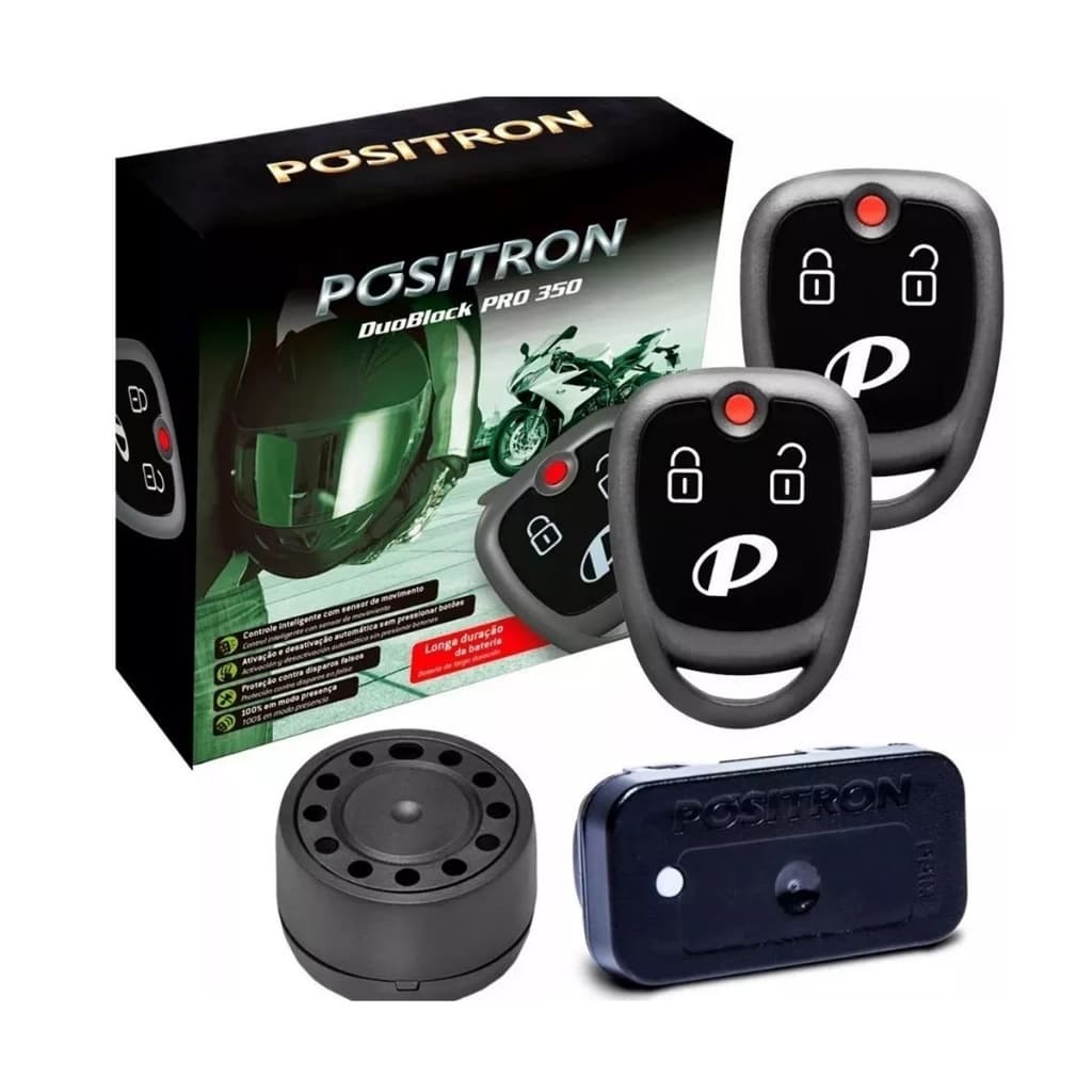 Alarme Moto Sensor de Presença Positron G8 Pro 350 Universal