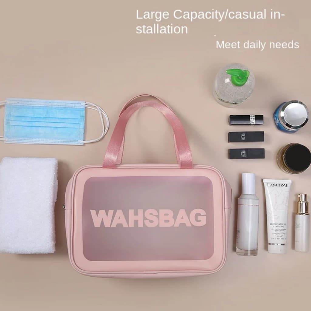 Kit 3 Bolsa Organizadora Nécessaire Transparente Á Prova d'agua Washbag