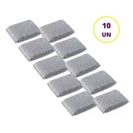 Esponja Antiaderente Anti Risco Kit 10 Esponjas Lava Louças Especiais Não Abrasiva Espuma Cozinha Ótima