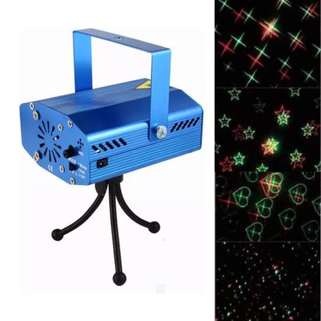 Mini Projetor Holográfico Laser Com Efeitos Especiais Decoração de Natal/Festa