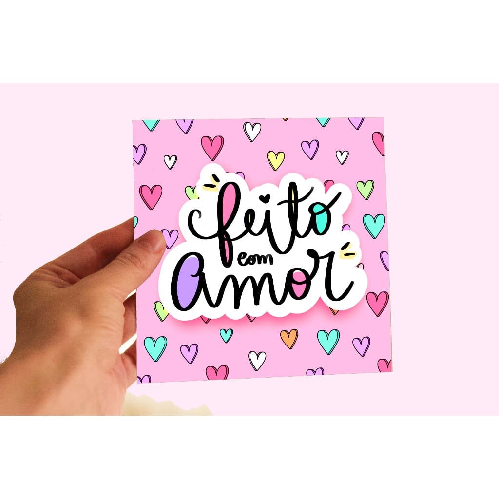 50 Cartões agradecimento feito com amor