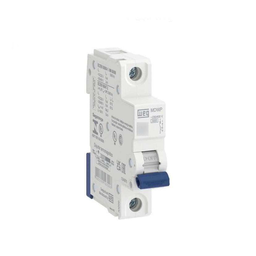Disjuntor Monopolar WEG 10a 16a 20a 25a 32a 40a 50a 63a CurvaC Original
