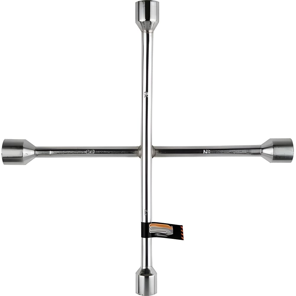 Chave de Roda Cruz Starfer Resistente Carro com 4 Bocas Profissional 17x19x21x23mm