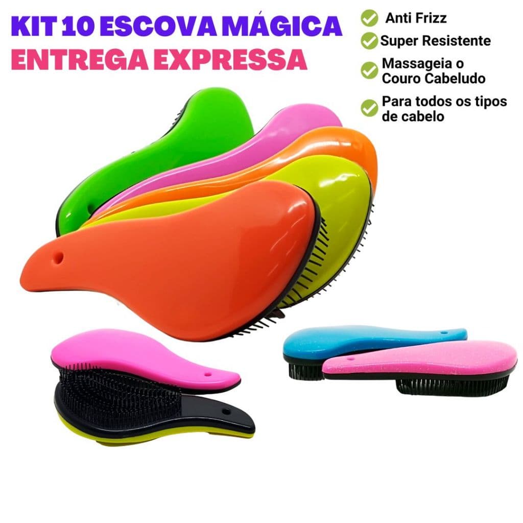 Kit 10 Escovas Mágica