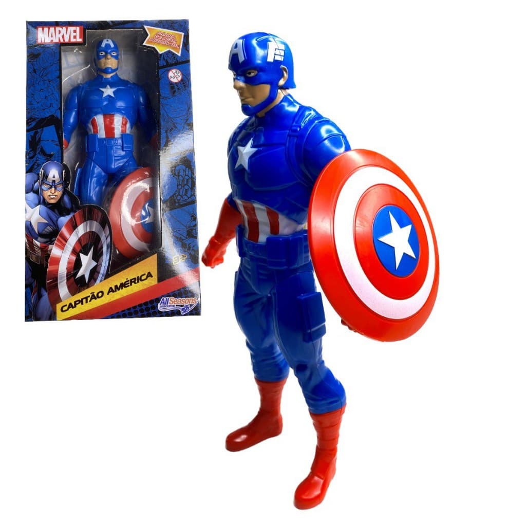 Boneco Capitão América Vingadores Articulado 22cm Avengers