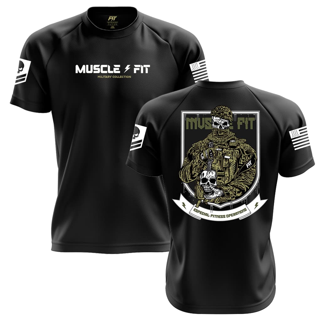 Camiseta Dry Fit Original Masculina Bope Faca na Caveira