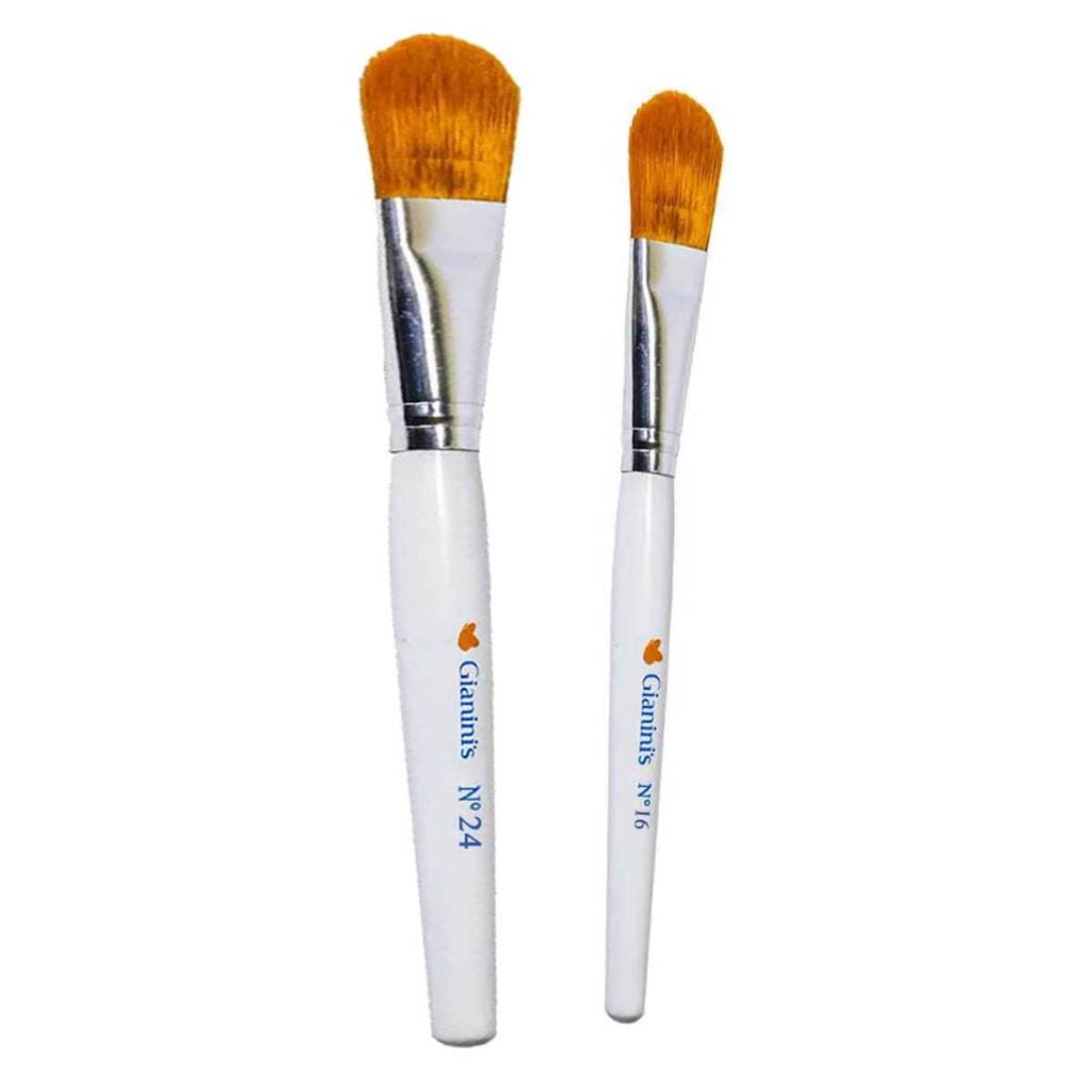 Kit Pincel Seda Branco 24 e 16 Máscaras, Argilas - Estética Facial, Corporal
