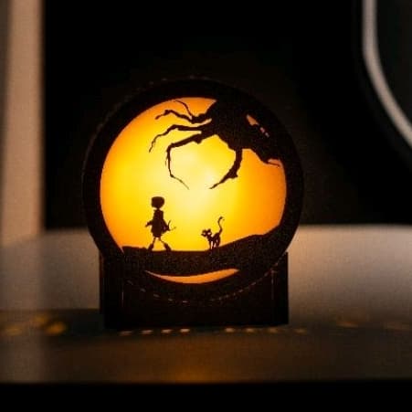 Luminaria Coraline Em MDF Decoração