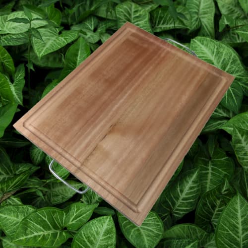 Tábua de Corte Artesanais Tabua de Churrasco Carne em Madeira 32x40