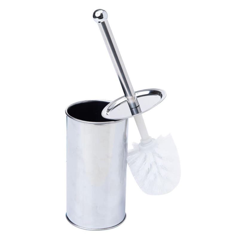 Escova Sanitária Vaso Limpeza Higienização Em Aço Inox C/ Suporte clink