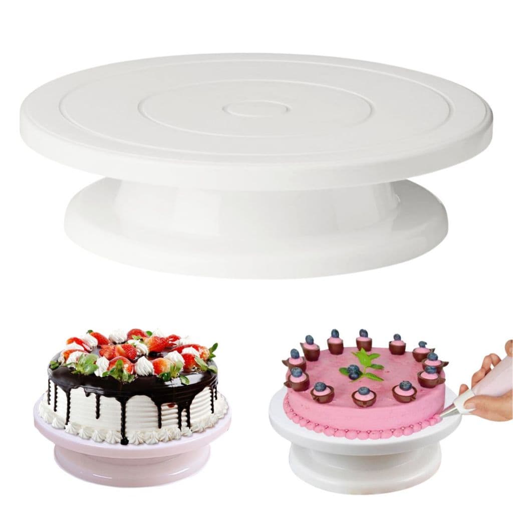 Bailarina Base Giratória para Confeitar Bolo e Torta 28 cm