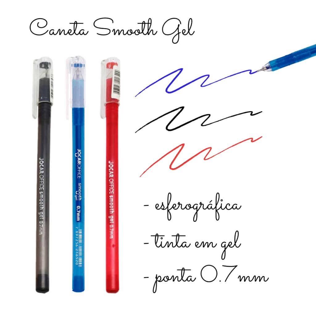 Caneta Esferográfica Smooth Gel - JOCAR OFFICE