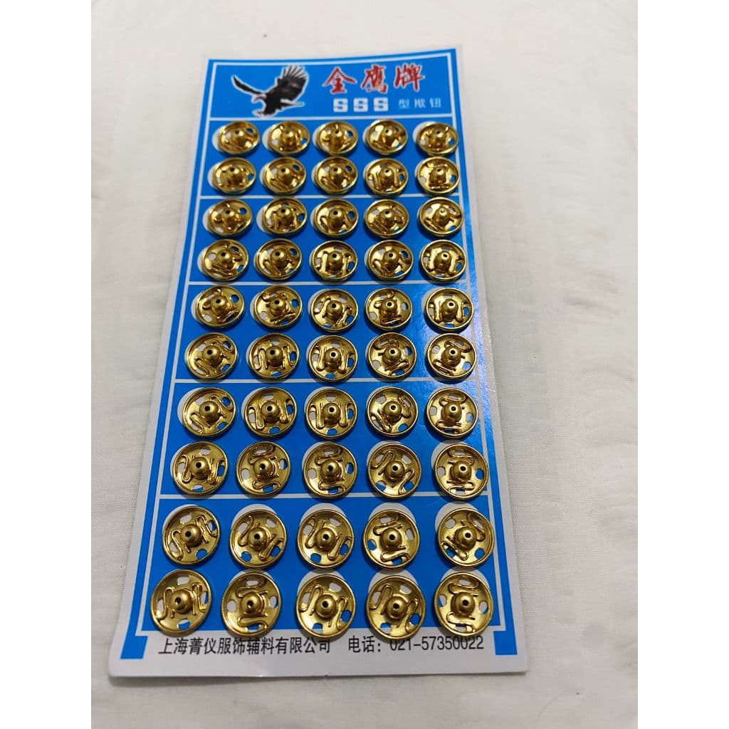 Colchete Pressão Dourado Latão - Promoção