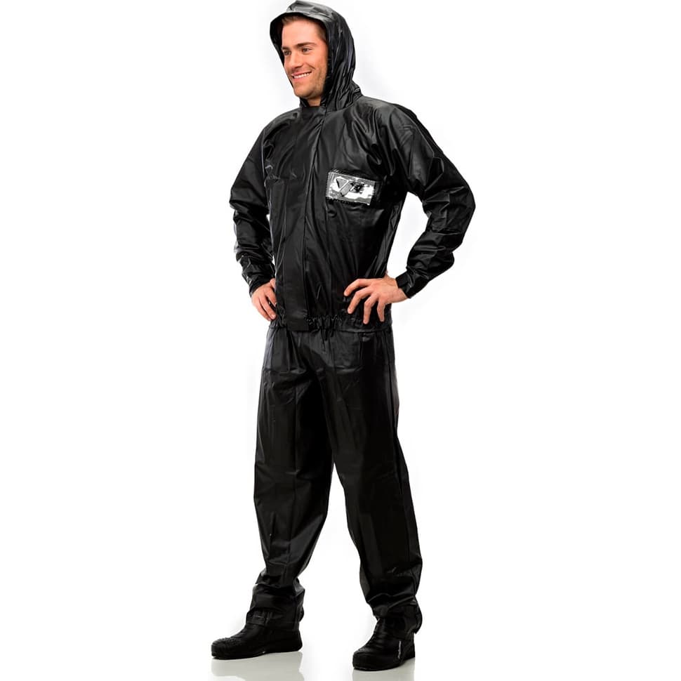 Kit Capa De Chuva Pantaneiro Tornado Com Capuz Motoqueiro Motoboy Motociclista Impermeável