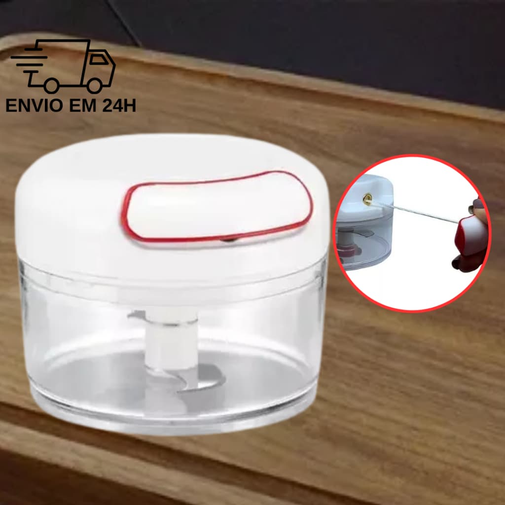 Mini processador triturador de alho manual para cozinha