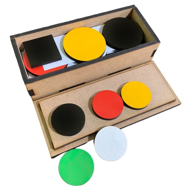 Brinquedo Educativo Teste Token Em Madeira Pedagogicos Infantil