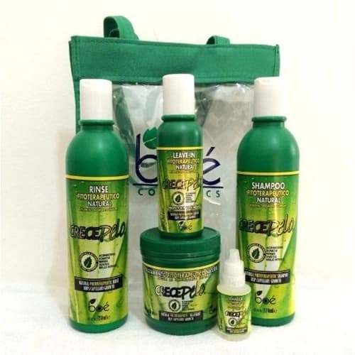 Kit crecePelo boé 1 shampoo + 1 condicionador + 1 mascara + 1 protetor + 1 ampola.