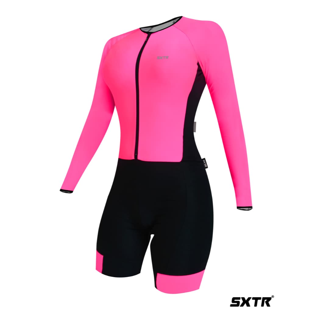 Macaquinho Ciclismo Feminino Solid Manga Longa