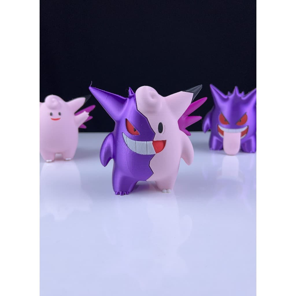 Pokemon Gengar Clefable boneco action figure impressão 3D
