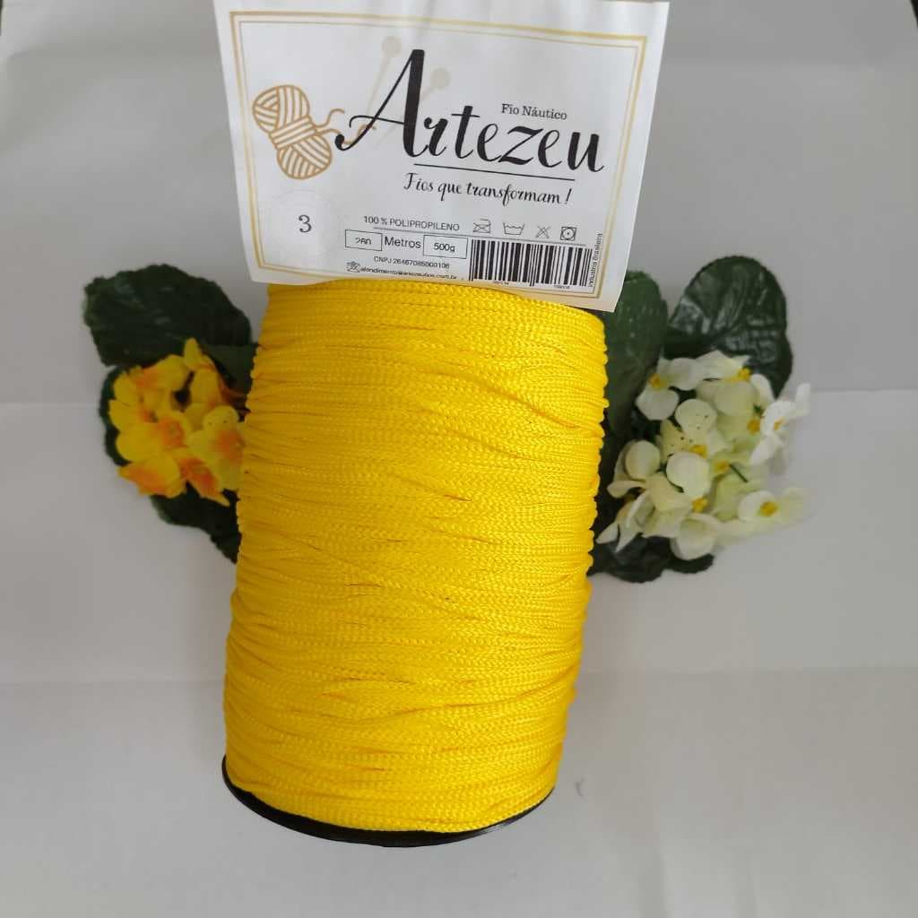 Fio Náutico 3/1 3mm - 800g com 500 metros Várias Cores artesã artesanato bolsa
